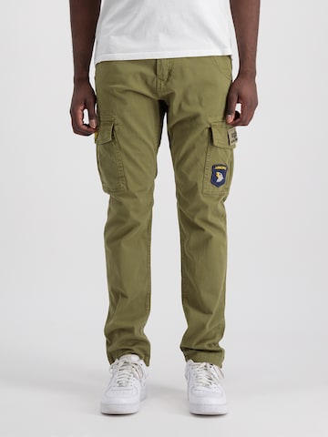 ALPHA INDUSTRIES Zúžený strih Kapsáče - Zelená: predná strana