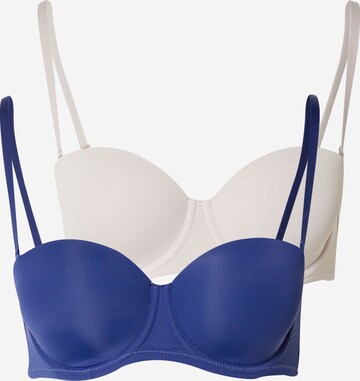 Dorina Balconette Bra in Blue: front