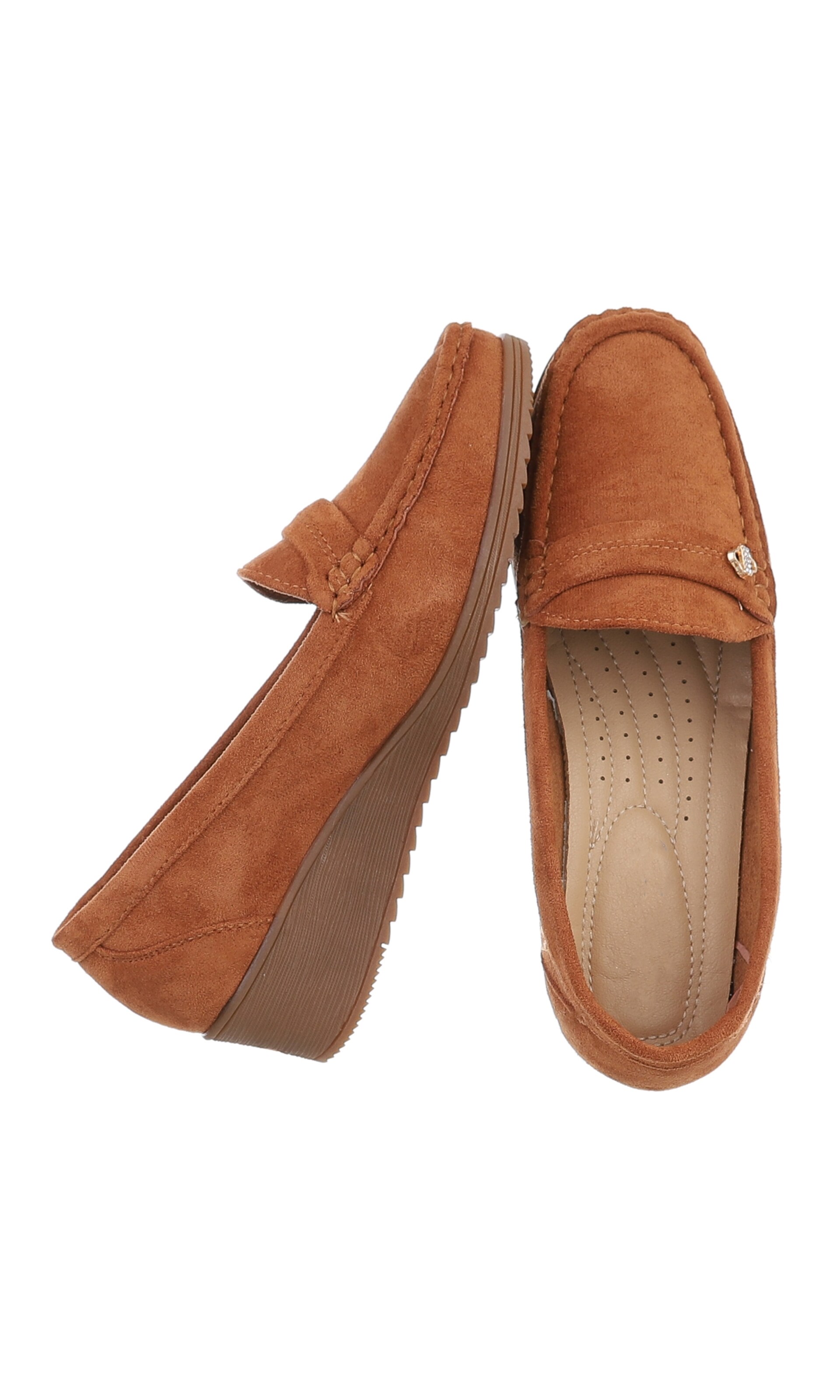 Ital-Design Halbschuhe ' Slipper ' in Braun