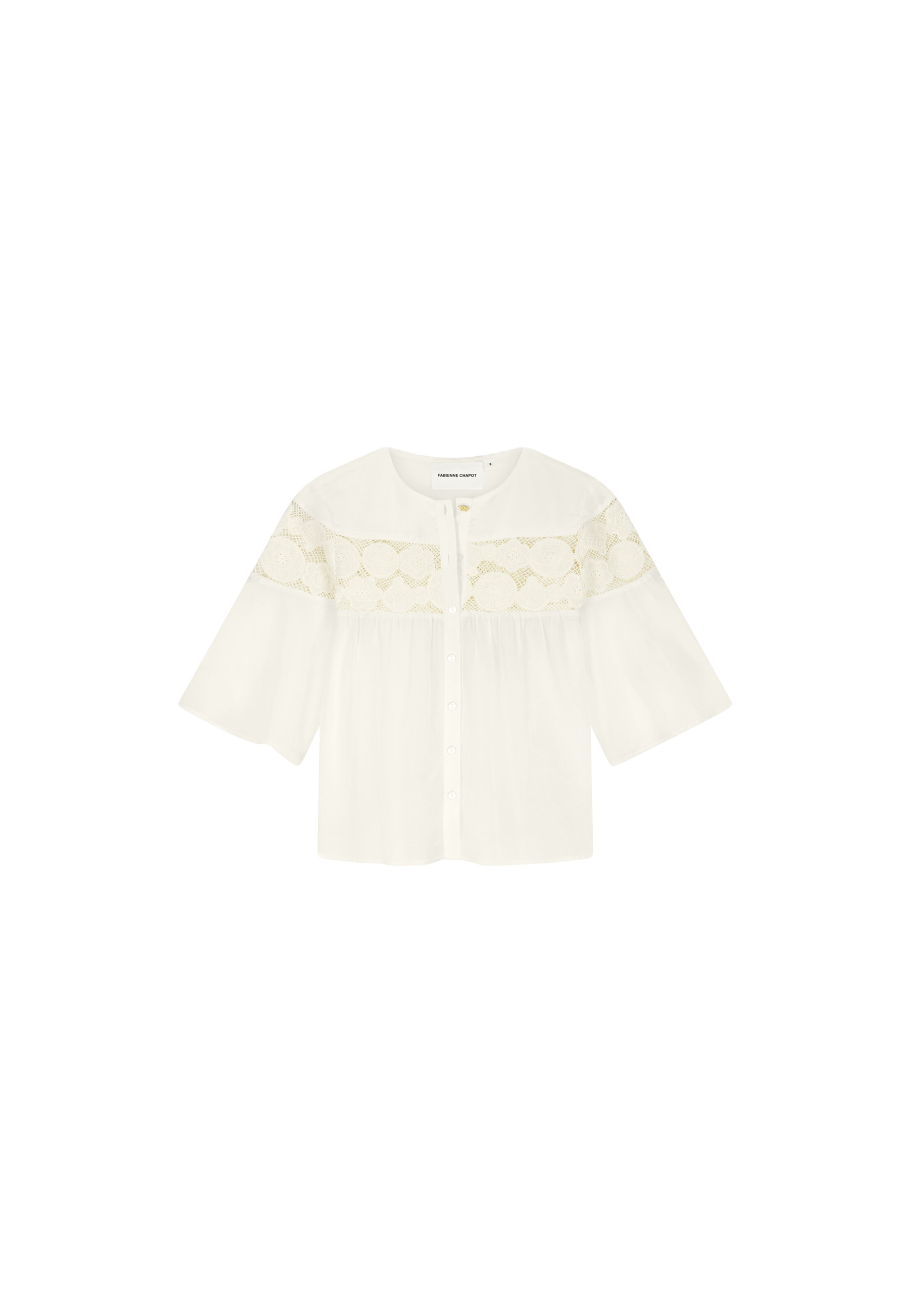 Fabienne Chapot Blouse in Beige: voorkant