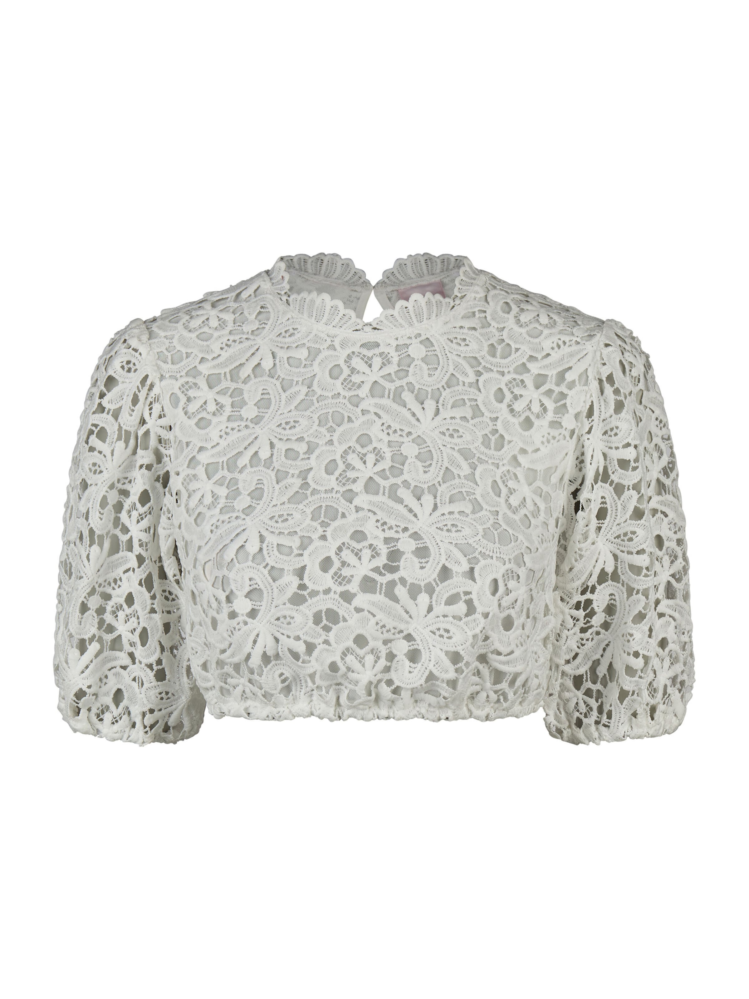 SPIETH & WENSKY Klederdracht blouse 'Kathalin' in Wit: voorkant