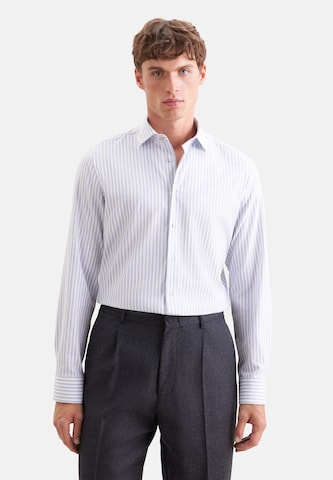 SEIDENSTICKER Slim fit Business shirt in Blue: front