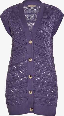 Cardigan Gaya en violet : devant