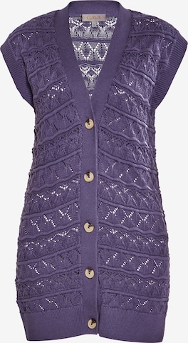 Cardigan Gaya en violet : devant