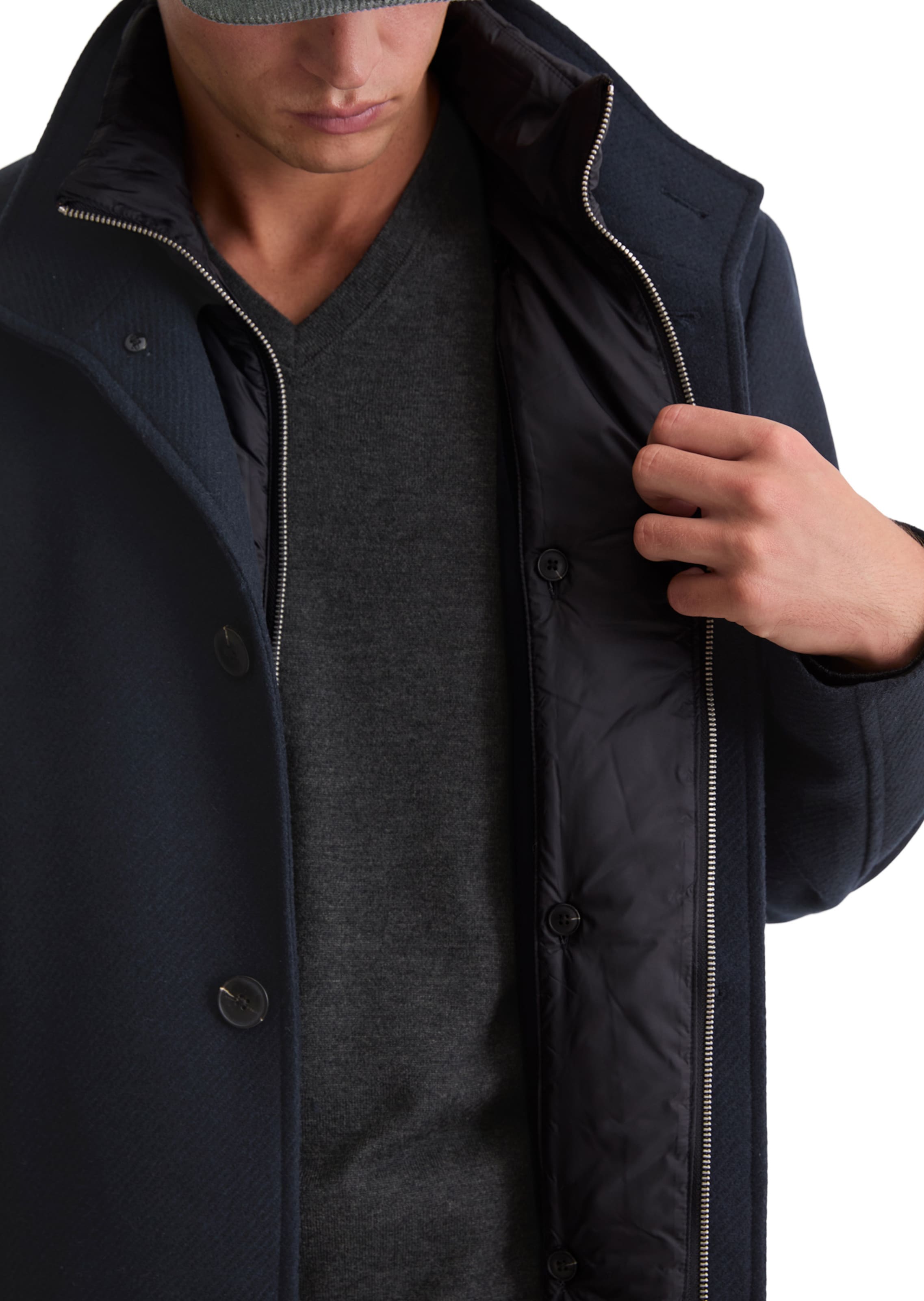 Marc O'Polo Between-seasons coat in Blue