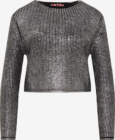 myMo ROCKS Pullover in schwarz / silber, Produktansicht