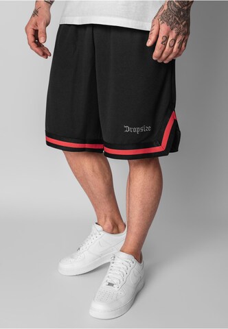 Dropsize Regular Pants in Black: front