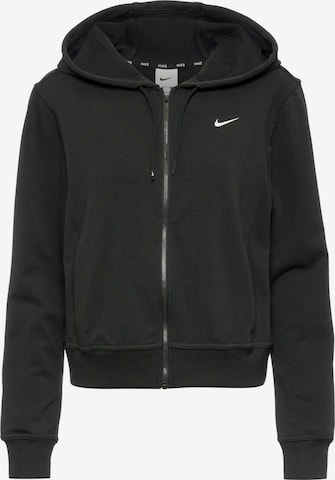 NIKE Sportief sweatvest 'ONE' in Zwart: voorkant