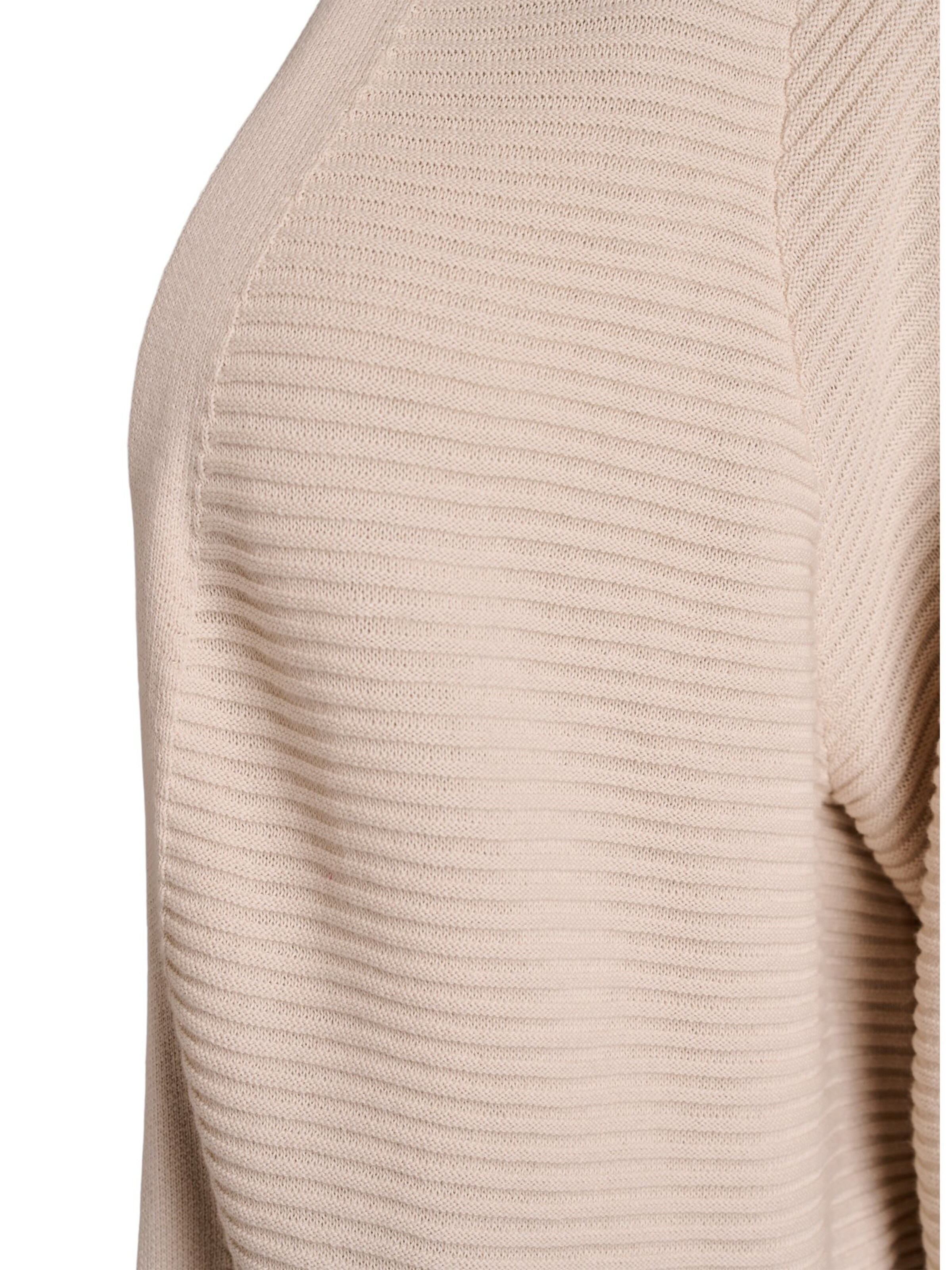 Zizzi Плетена жилетка 'Melsa' в бежово