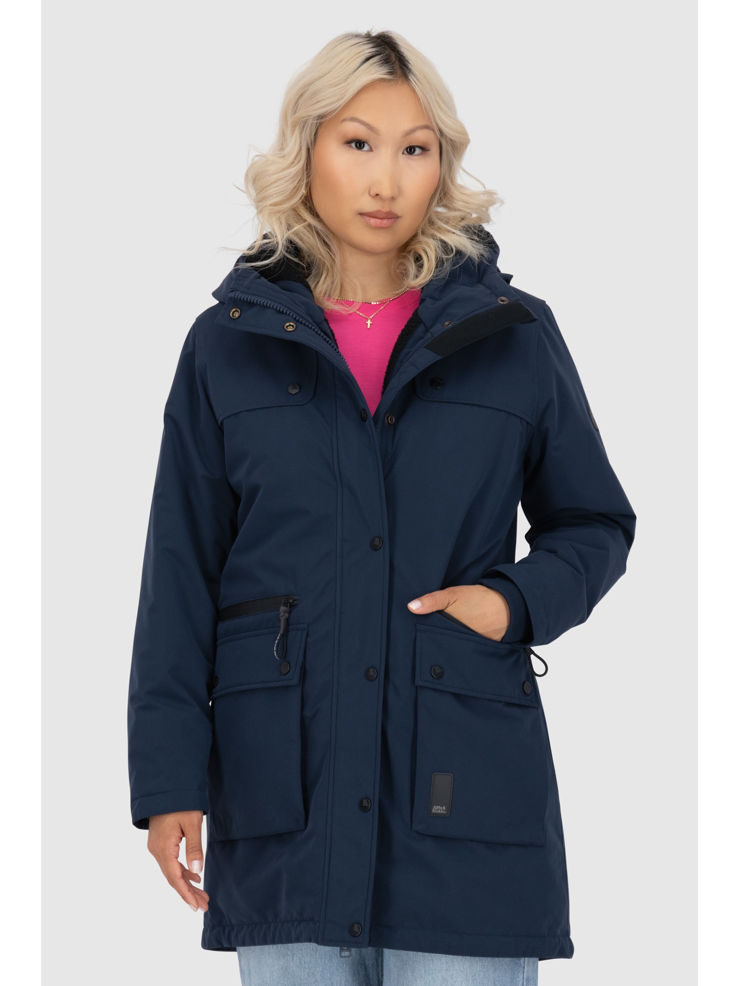 Giacca invernale 'Charlotte' di alife & kickin in blu: frontale