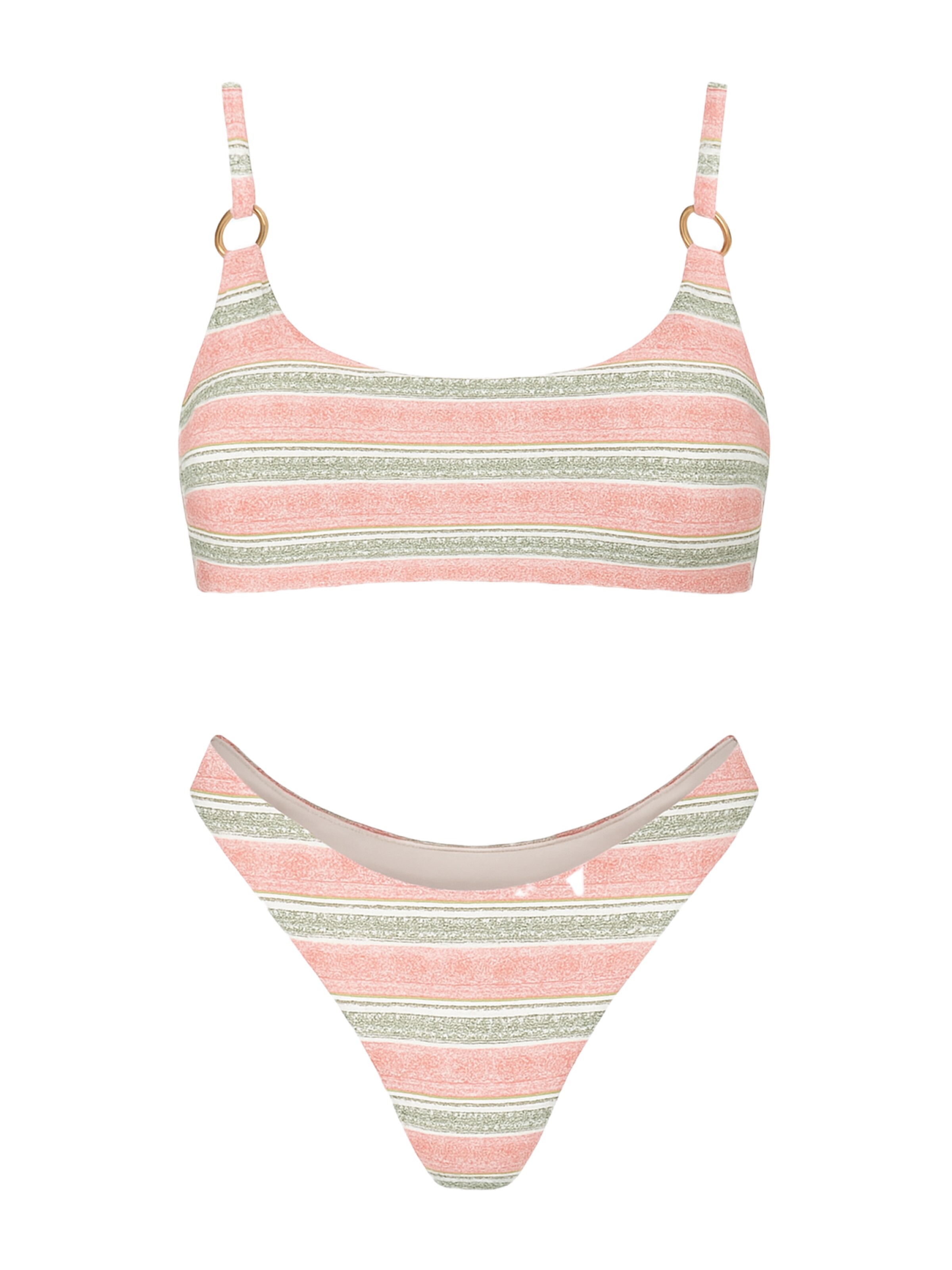 C&City Bralette Bikini in Red: front