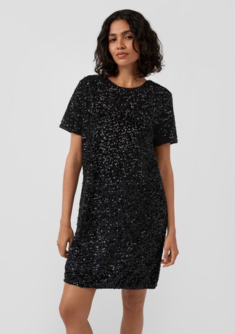 s.Oliver Cocktailjurk in Zwart: voorkant