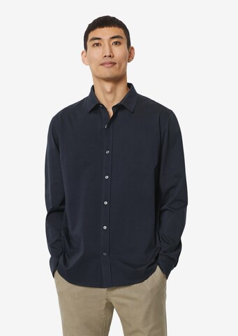 Marc O'Polo Regular fit Overhemd in Blauw: voorkant