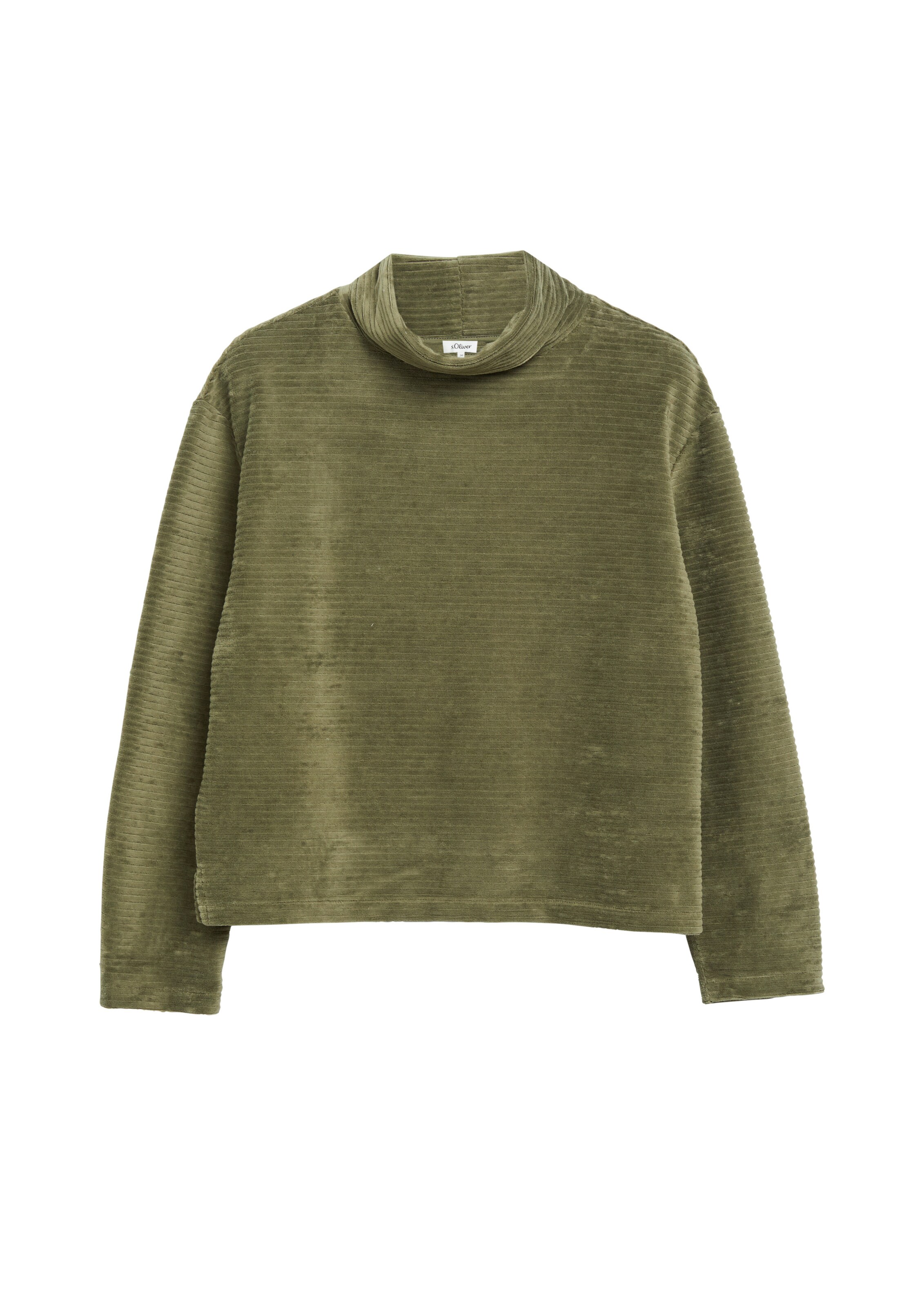 s.Oliver Sweatshirt in Groen: voorkant