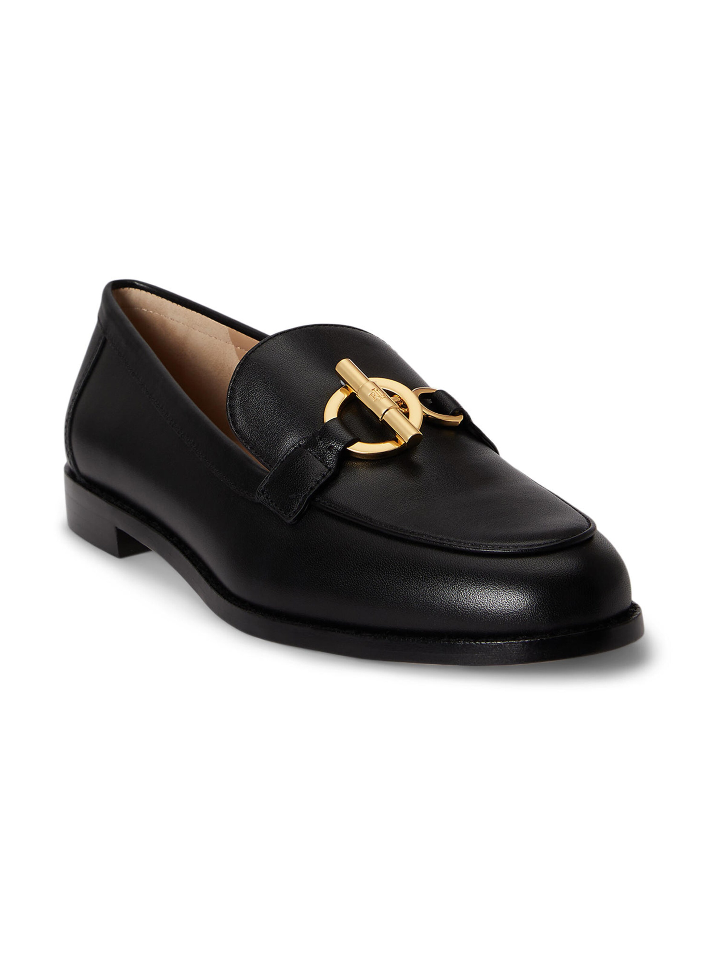 Lauren Ralph Lauren - Sapato Slip-on 'BLAIKE' em preto: frente