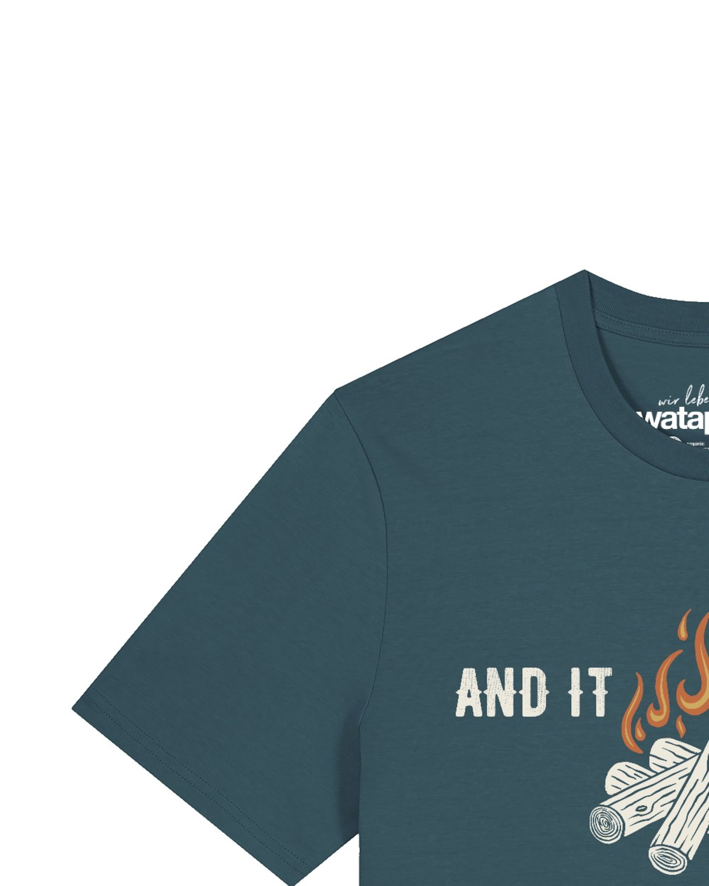 T-Shirt 'And It Burns' Watapparel en bleu
