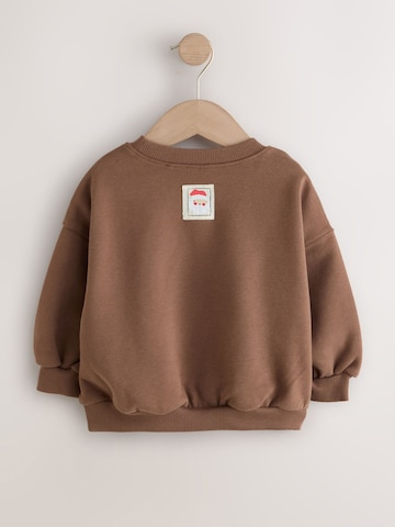Next Sweatshirt i brun