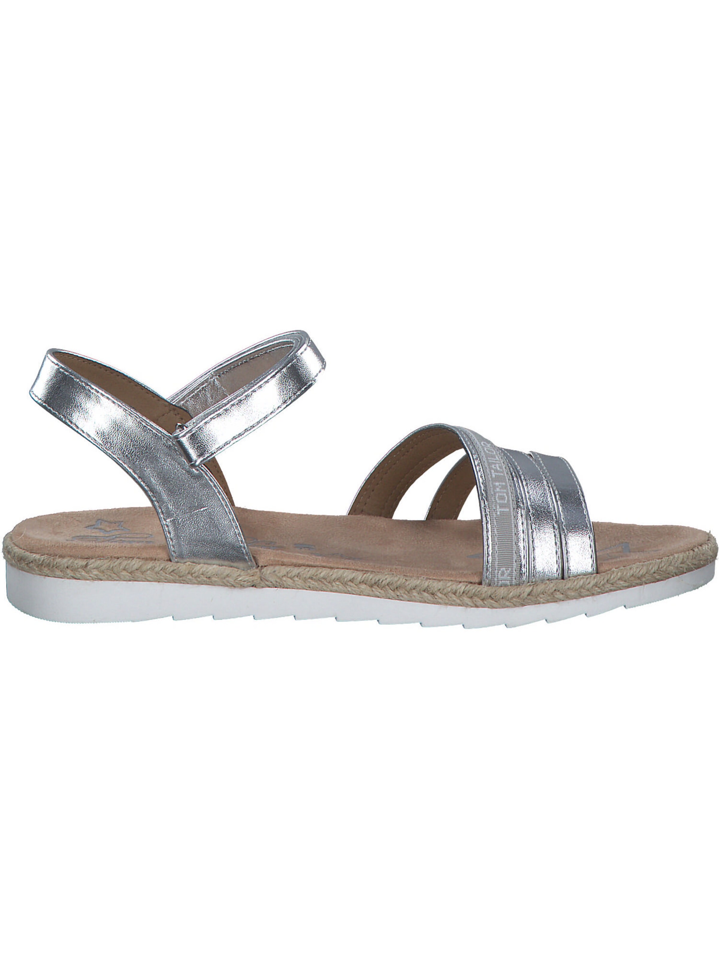 TOM TAILOR Sandale in Silber