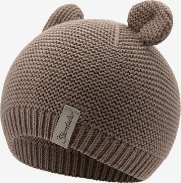 STERNTALER Beanie in Brown: front
