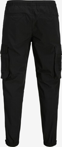 JACK & JONES - Tapered Calças cargo 'Stace' em preto