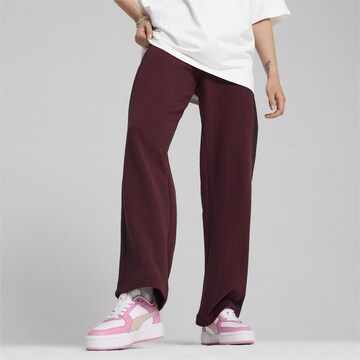 PUMA Regular Workout Pants 'T7' in Red: front