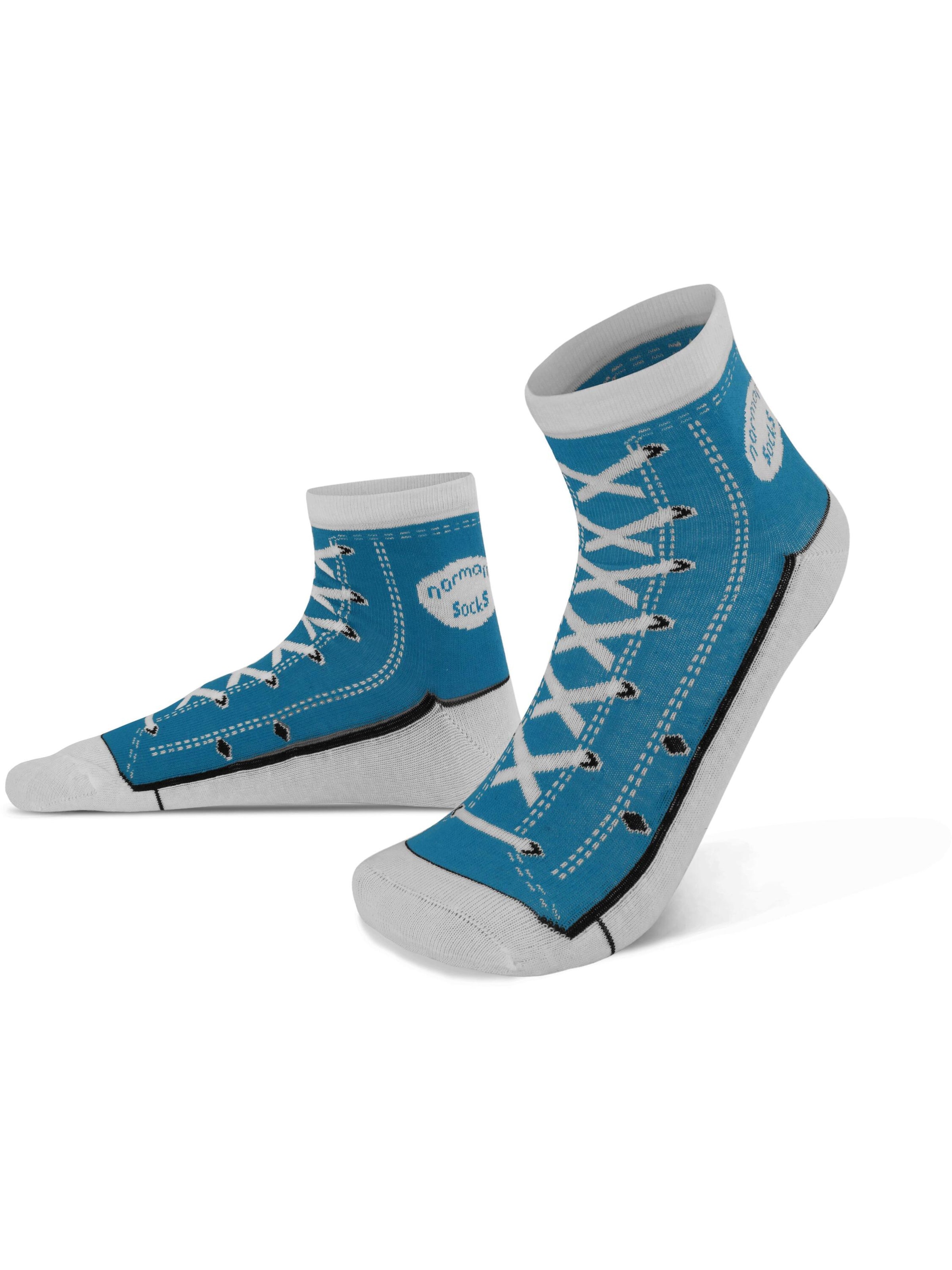 Chaussettes normani en bleu : devant