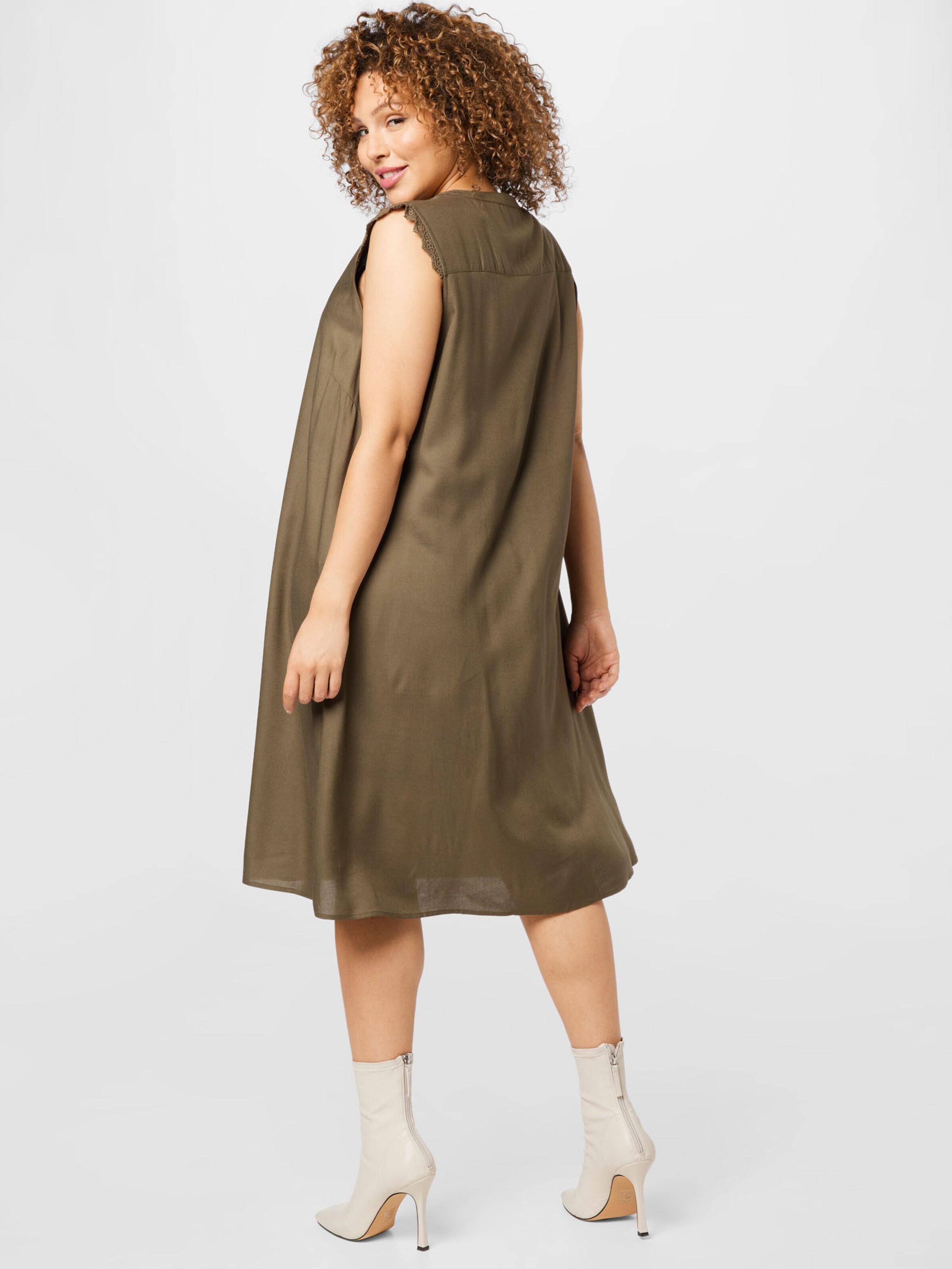 Frauen Große Größen ONLY Carmakoma Kleid 'MUMI' in Khaki - HA62903 Frauen Große Größen ONLY Carmakoma Kleid 'MUMI' in Khaki - HA62903