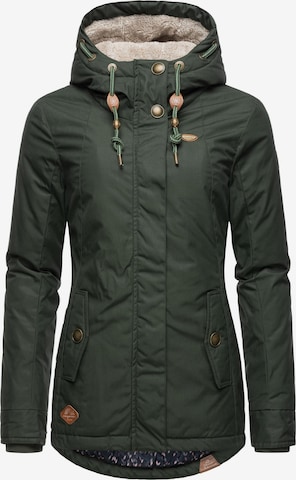 Ragwear Winter Jacket 'Monade' in Green: front