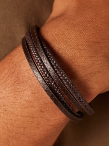 Bracelet Lucardi en marron : devant