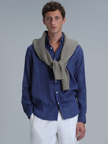 Chemise Lufian en bleu : devant