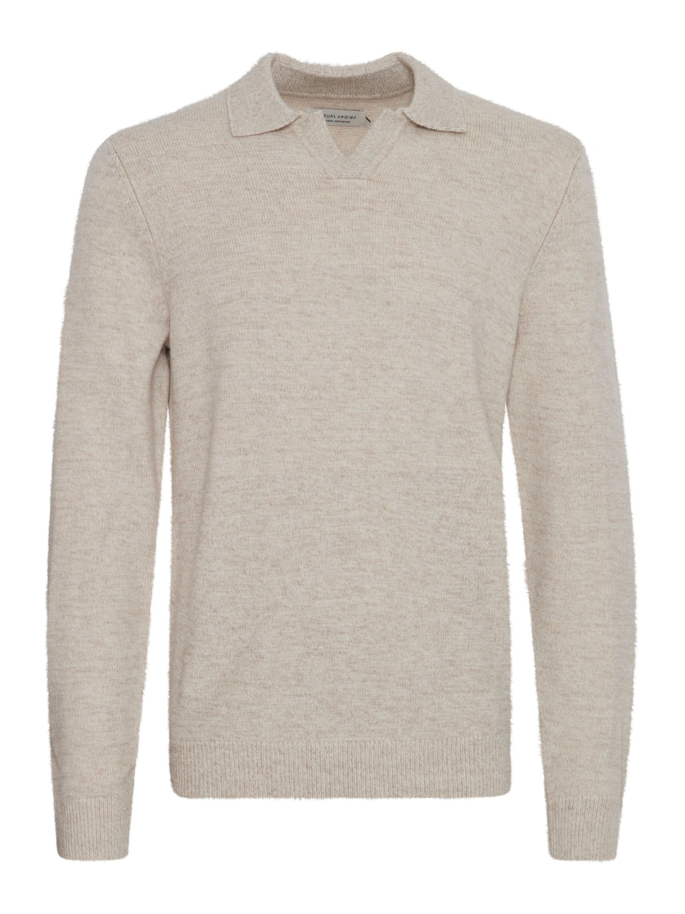 Casual Friday Trui 'KARL' in Beige: voorkant