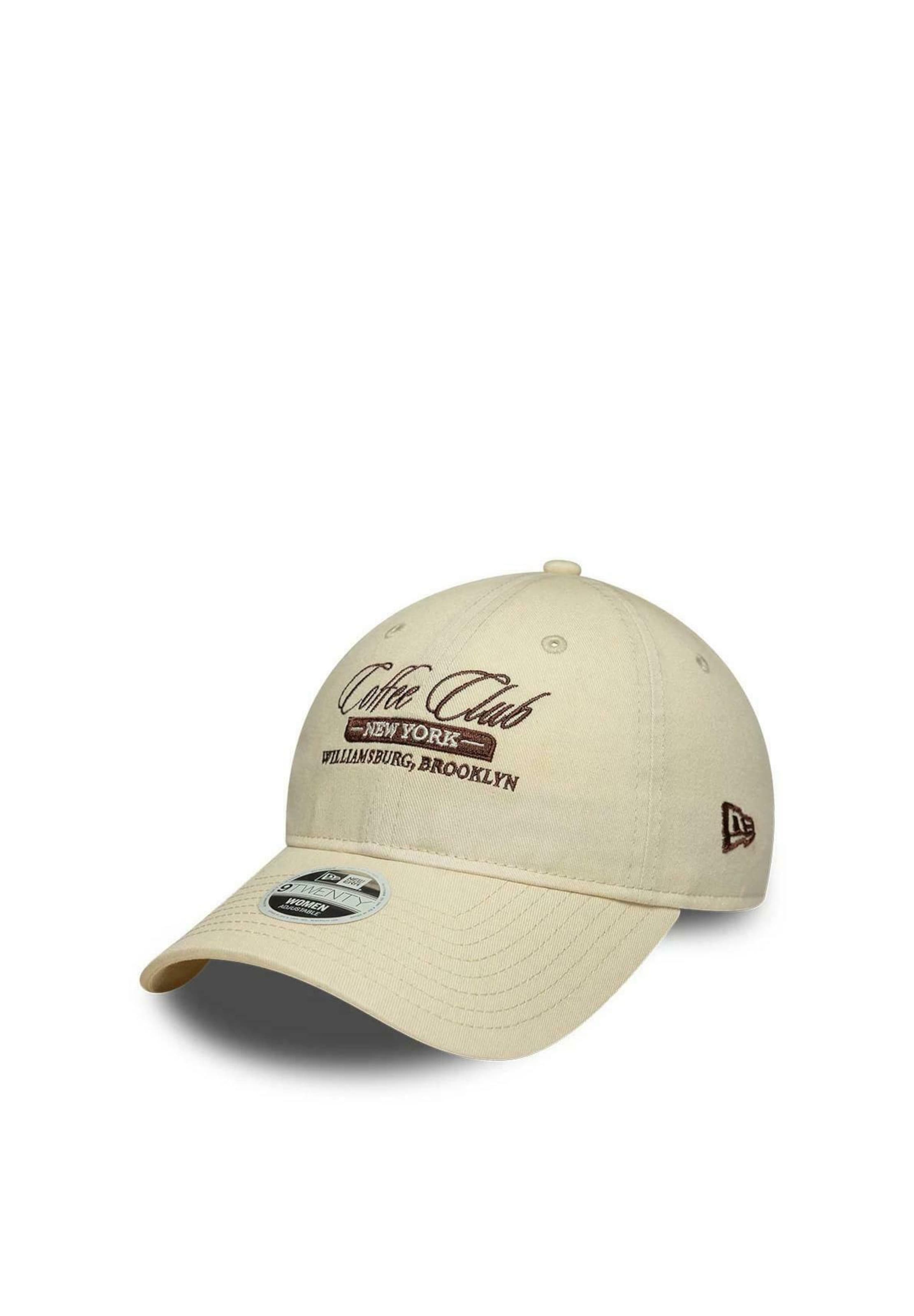 NEW ERA - Gorra 'CAFE SLOGAN  9TWENTY' en beige: frente