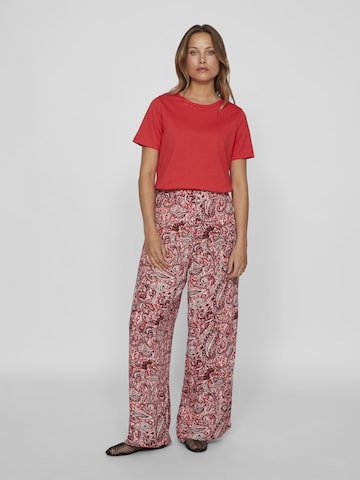 Regular Pantalon VILA en rouge