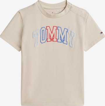 T-Shirt Tommy Hilfiger Kids en beige : devant