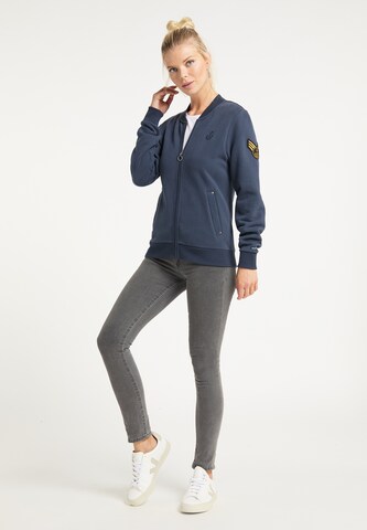 DreiMaster Maritim Sweatjacke in Blau