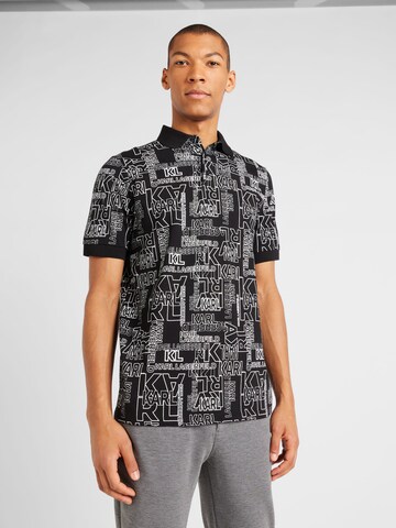 Tricou de la Karl Lagerfeld pe negru: față