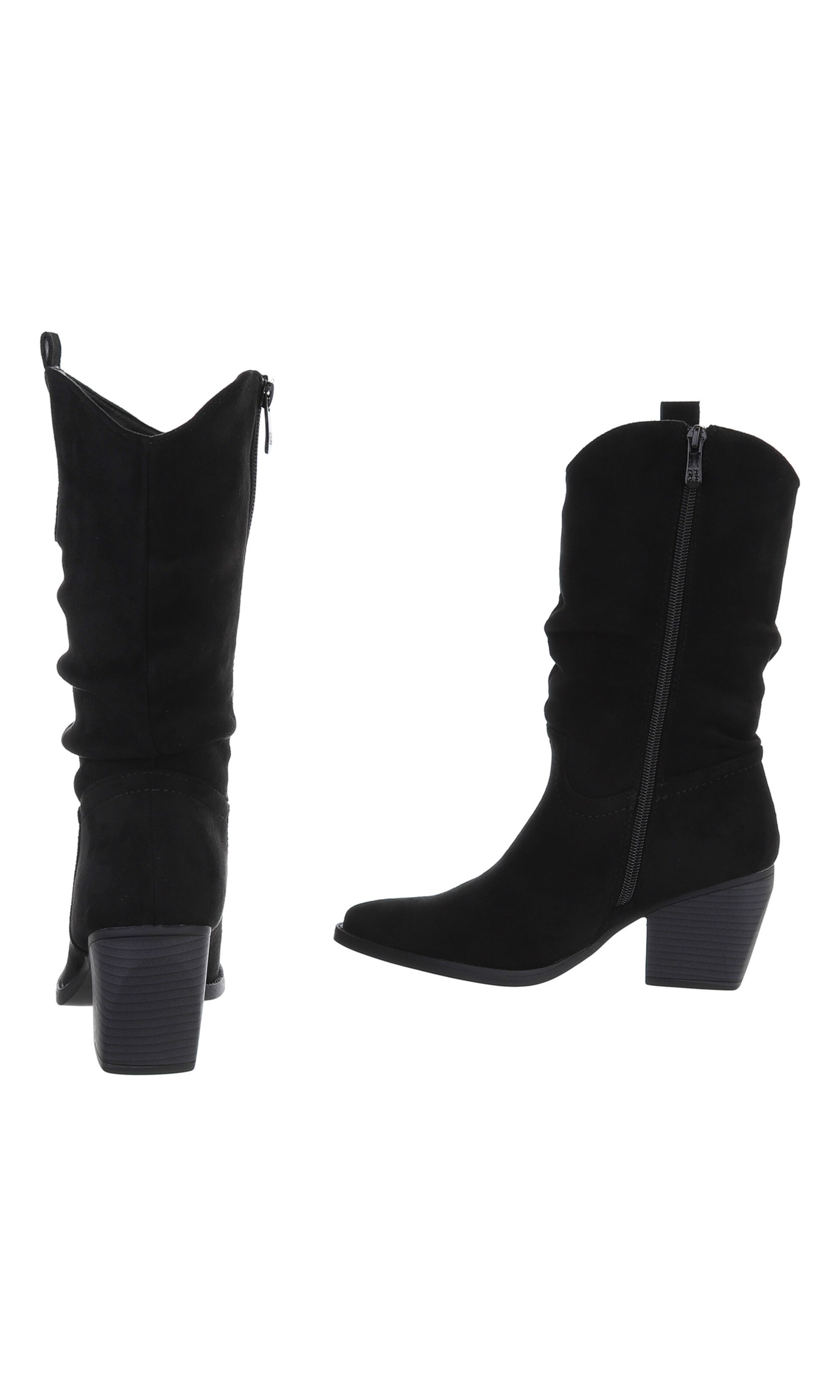 Ital-Design Cowboy Boots in Black