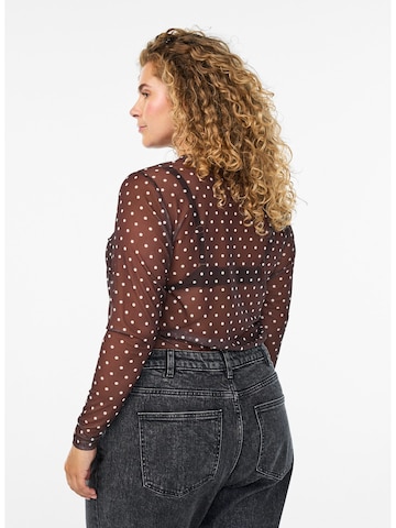 Zizzi Blouse 'ELEAH' in Brown