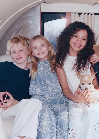 MANGO KIDS Dungarees 'Creta' in Blue