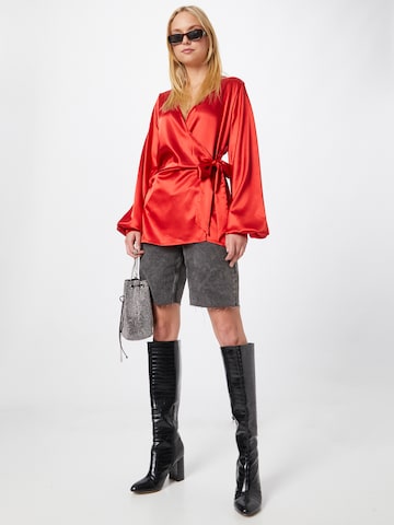 Femme Luxe Blouse in Red