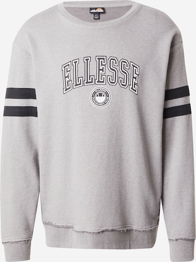 ELLESSE Sweatshirt 'Vivar' in de kleur Grijs / Zwart / Wit, Productweergave