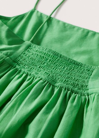 Robe 'Zamora' MANGO en vert