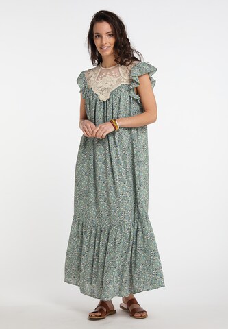 usha FESTIVAL Dress in Green: front