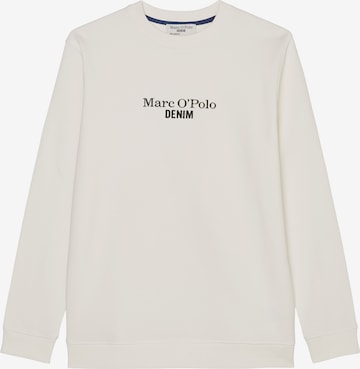 Sweat-shirt Marc O'Polo en blanc : devant