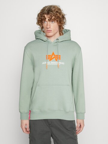 ALPHA INDUSTRIES Sweatshirt in Green: front