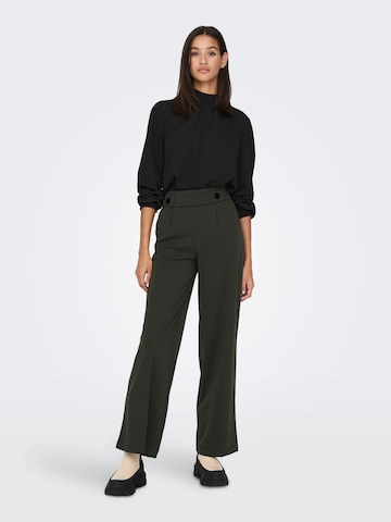 JDY Wide leg Pleat-Front Pants in Green