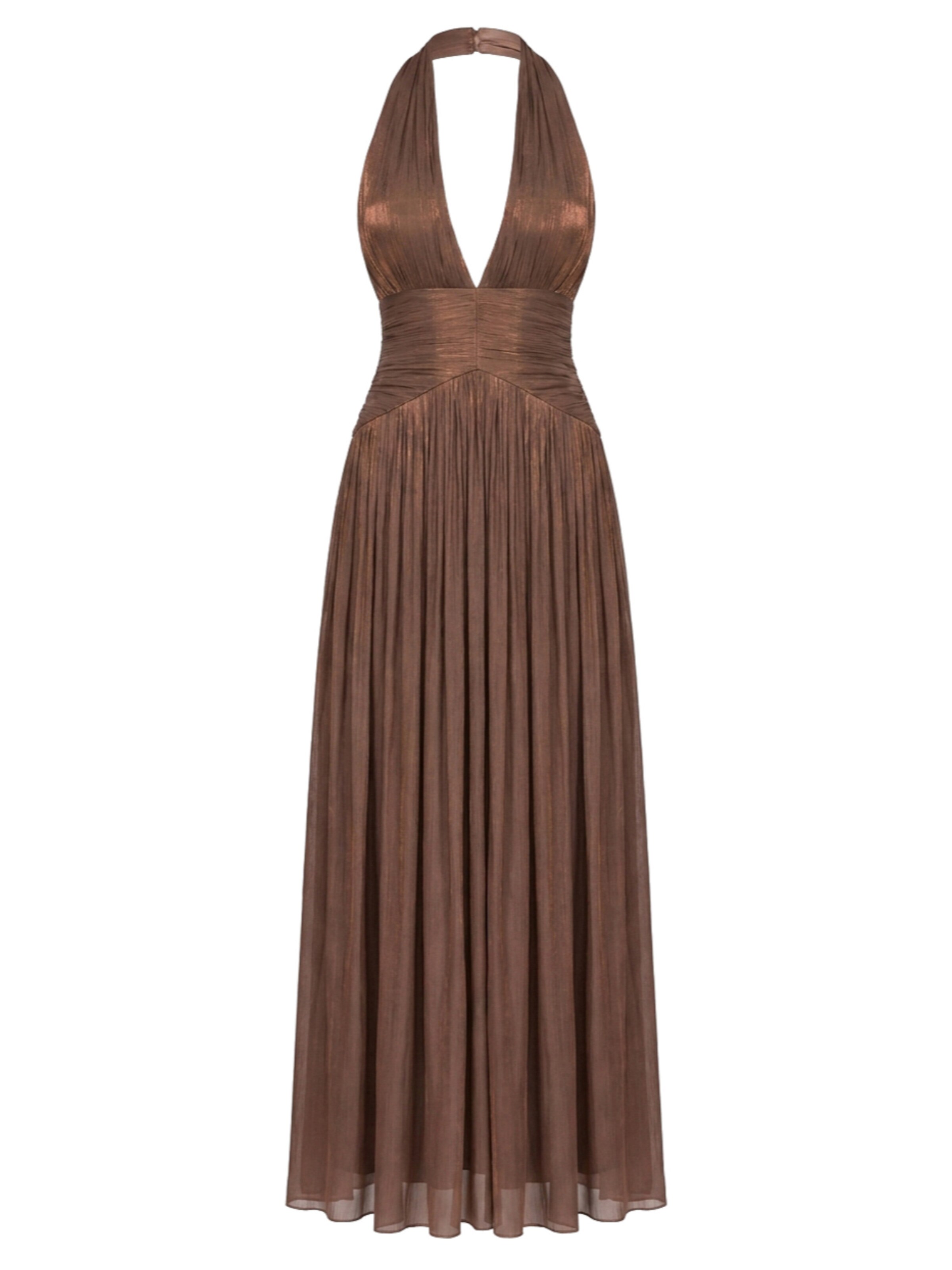 Robe de soirée Ombre en marron : devant