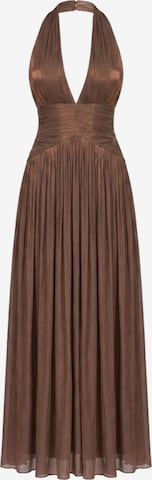 Robe de soirée Ombre en marron : devant