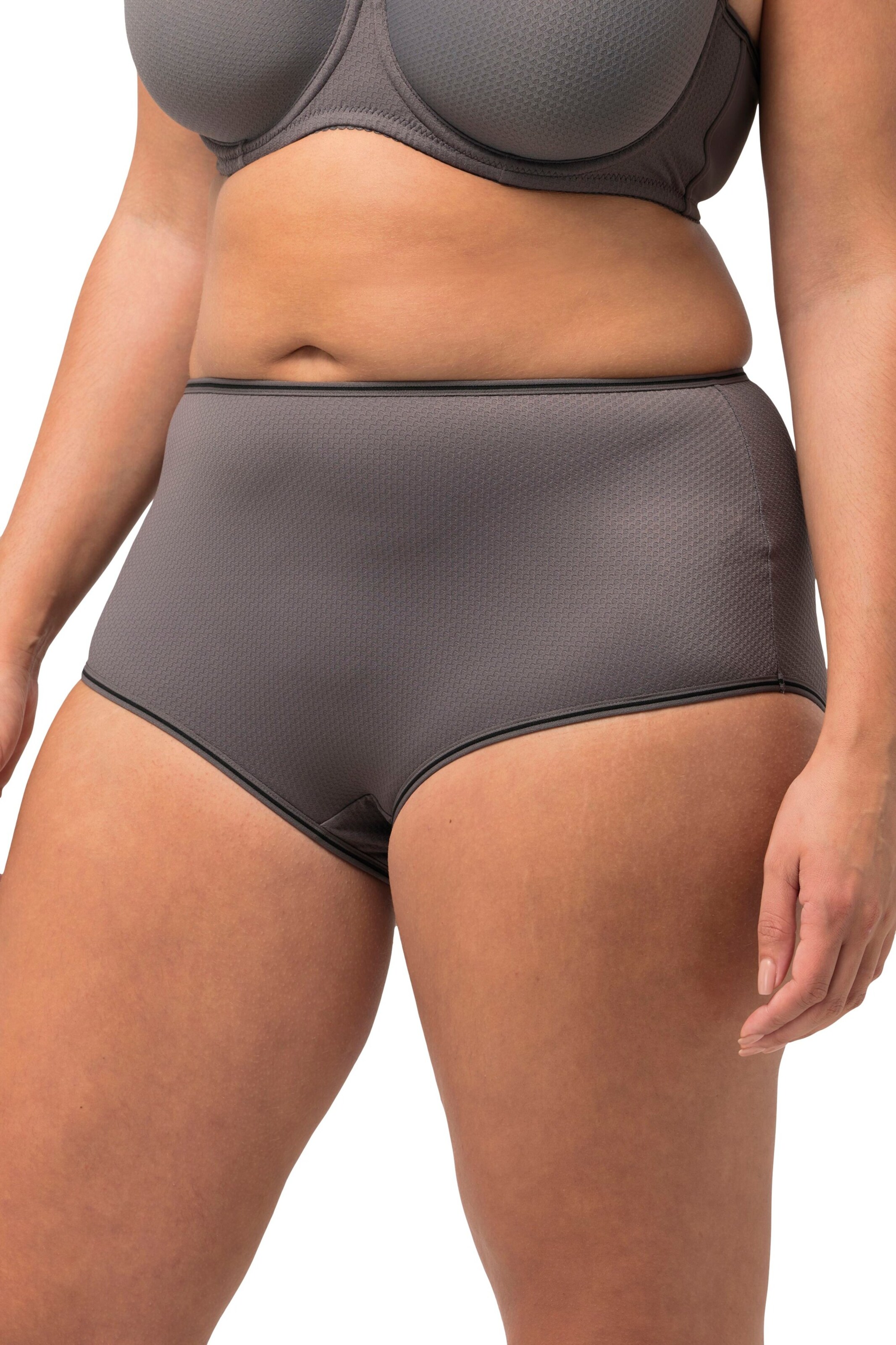 Ulla Popken Slip in Grau: Vorderseite