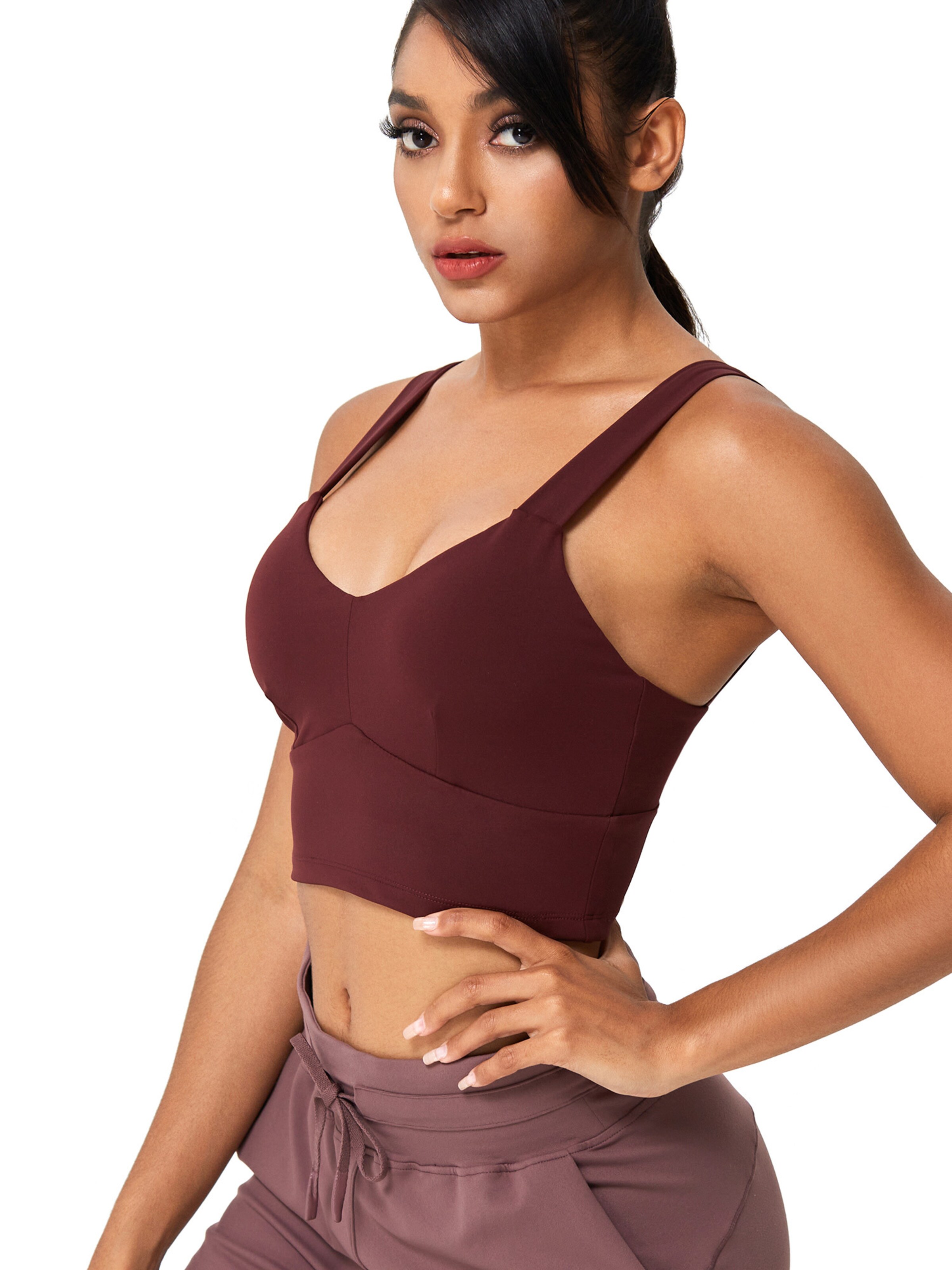 YEAZ Бюстье Спортивный бюстгальтер 'Real Babe' в Лиловый